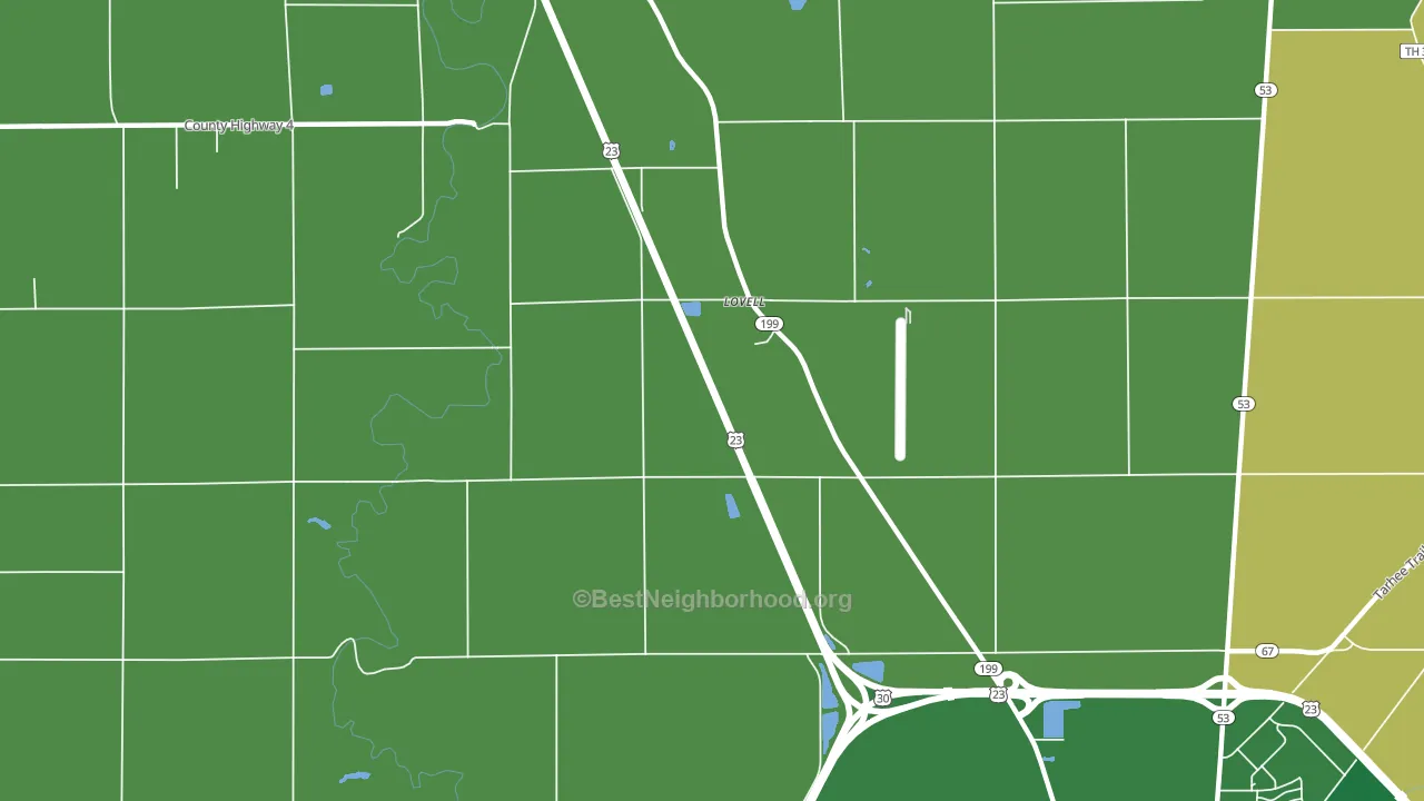 Lovell, OH block-group voter-turnout map