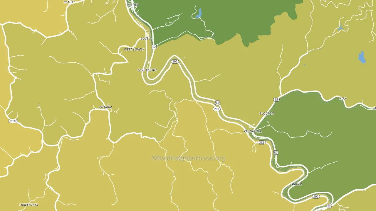 Lovely, KY block-group voter-turnout map