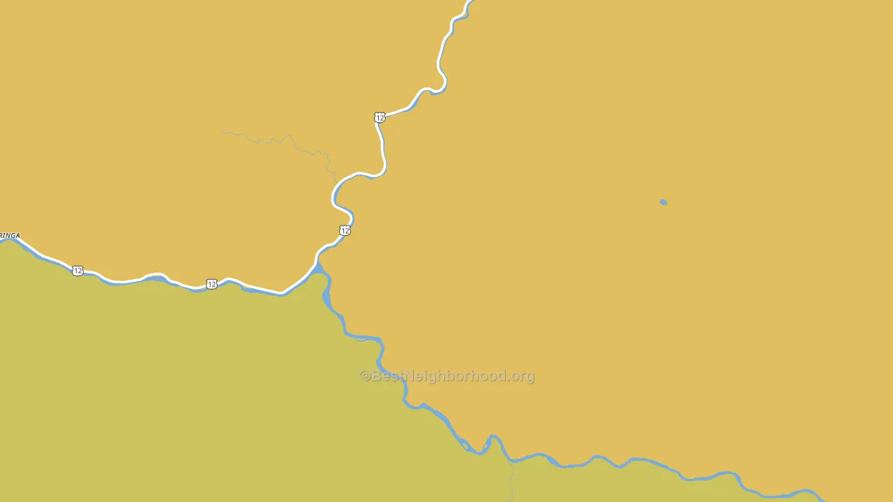 Lowell, ID block-group voter-turnout map