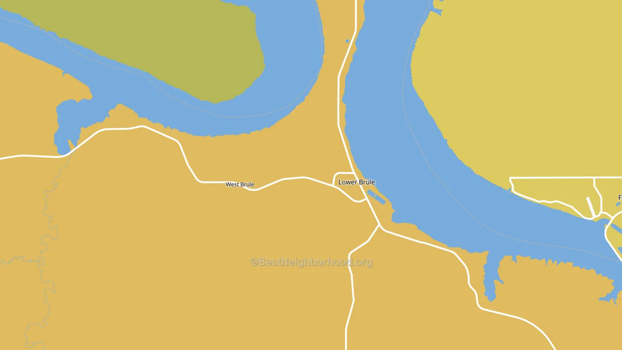 Lower Brule, SD block-group voter-turnout map