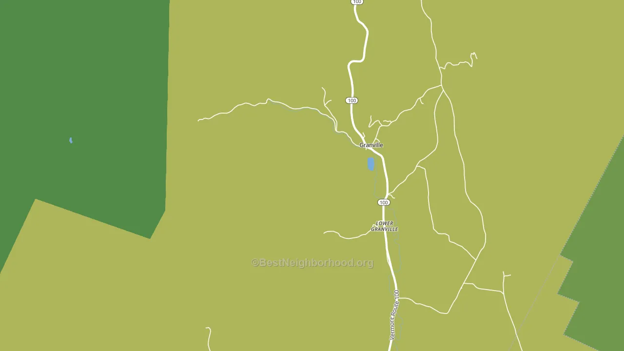 Lower Granville, VT block-group voter-turnout map