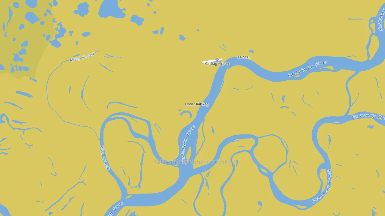 Lower Kalskag, AK block-group voter-turnout map