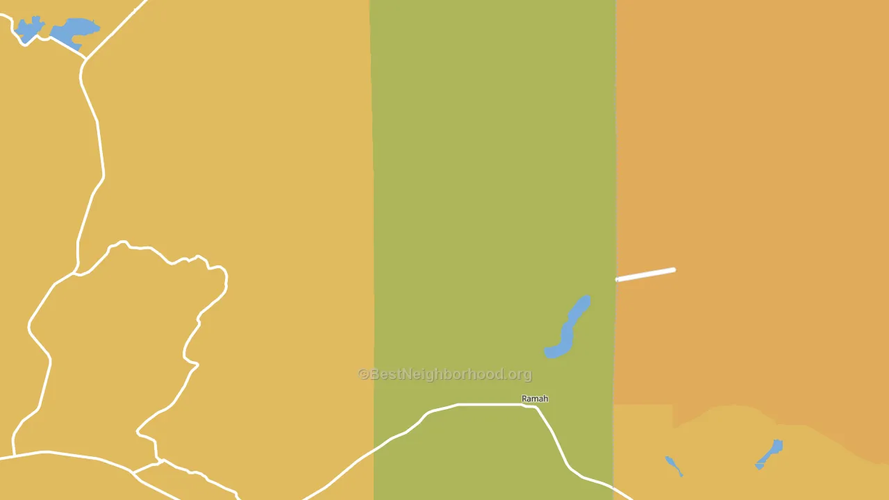 Lower Nutria, NM block-group voter-turnout map