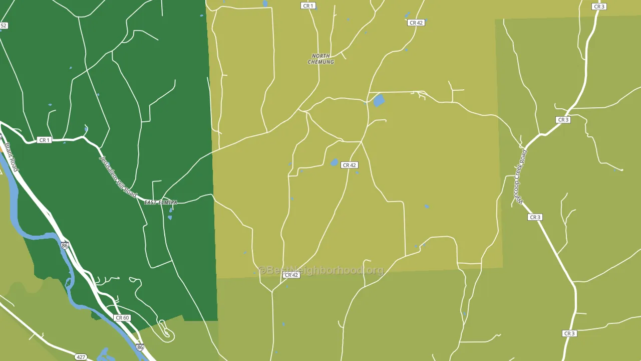 Lowman, NY block-group voter-turnout map