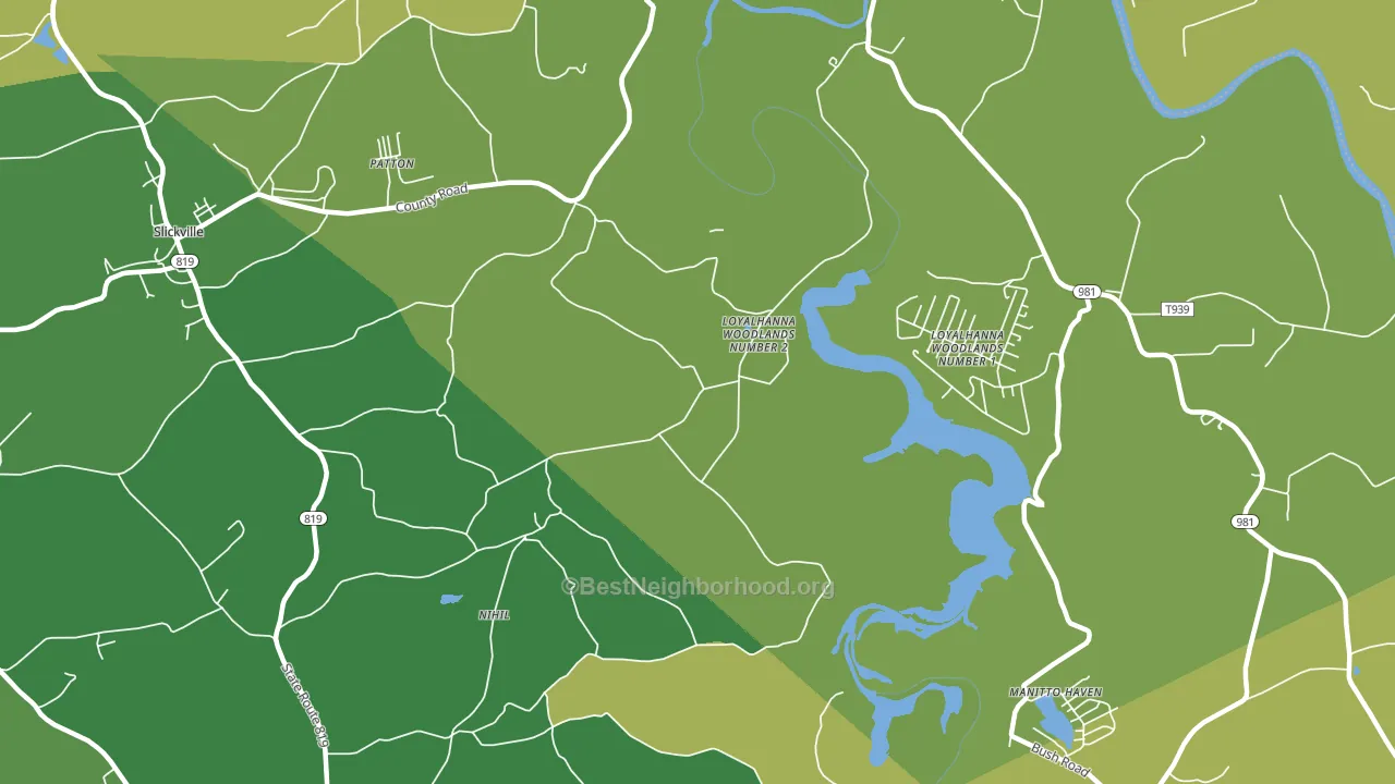 Loyalhanna Woodlands Number 2, PA block-group voter-turnout map
