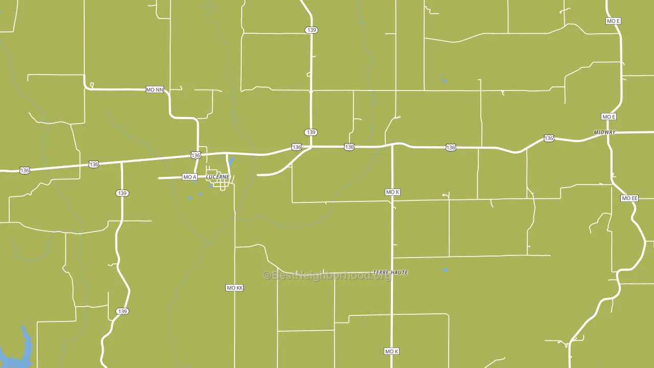 Lucerne, MO block-group voter-turnout map