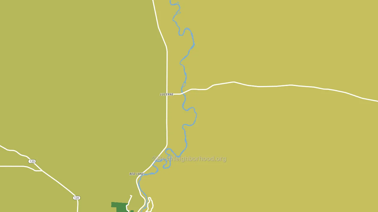 Lucerne, WY block-group voter-turnout map