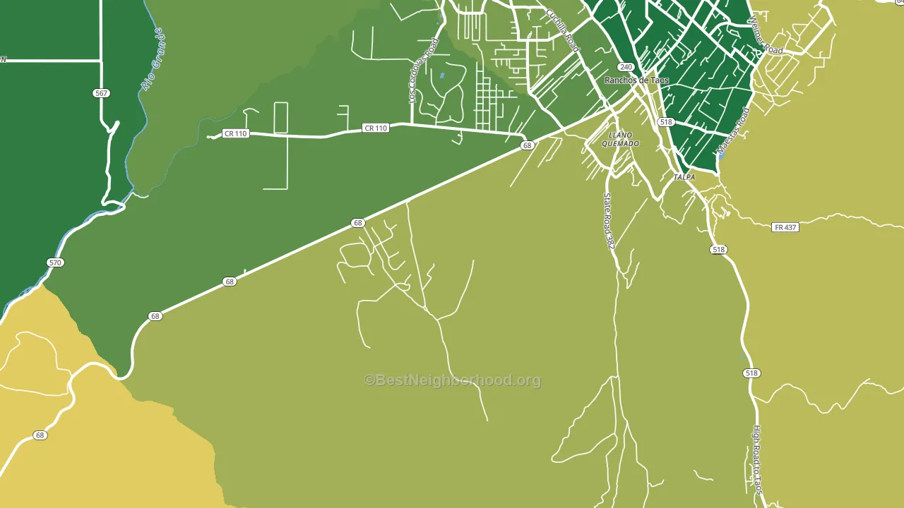 Lucero, NM block-group voter-turnout map