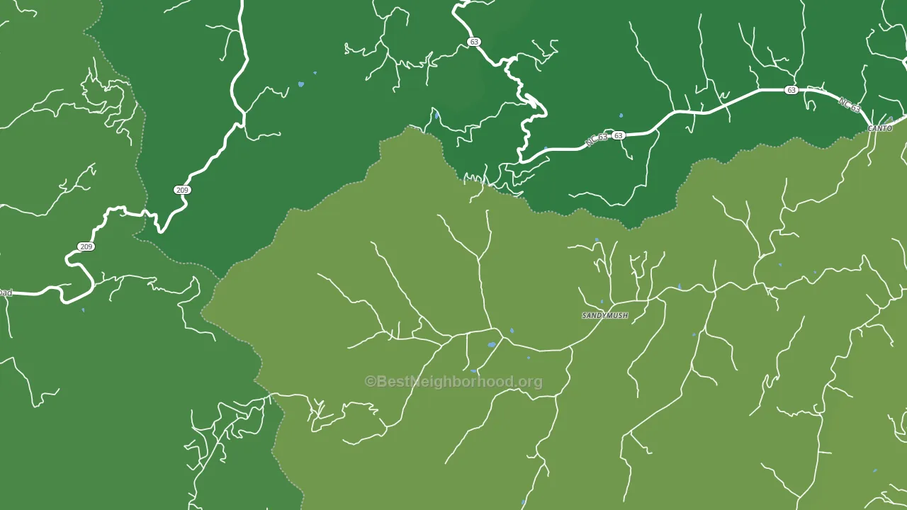 Luck, NC block-group voter-turnout map