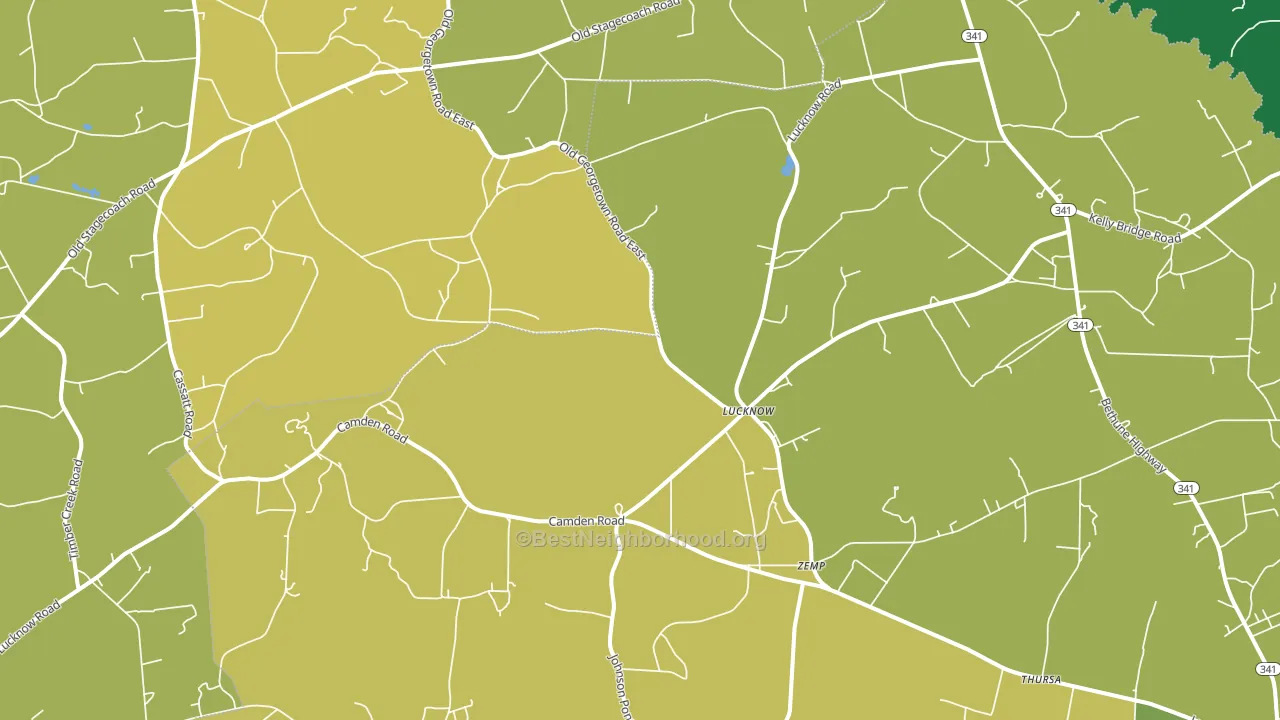 Lucknow, SC block-group voter-turnout map