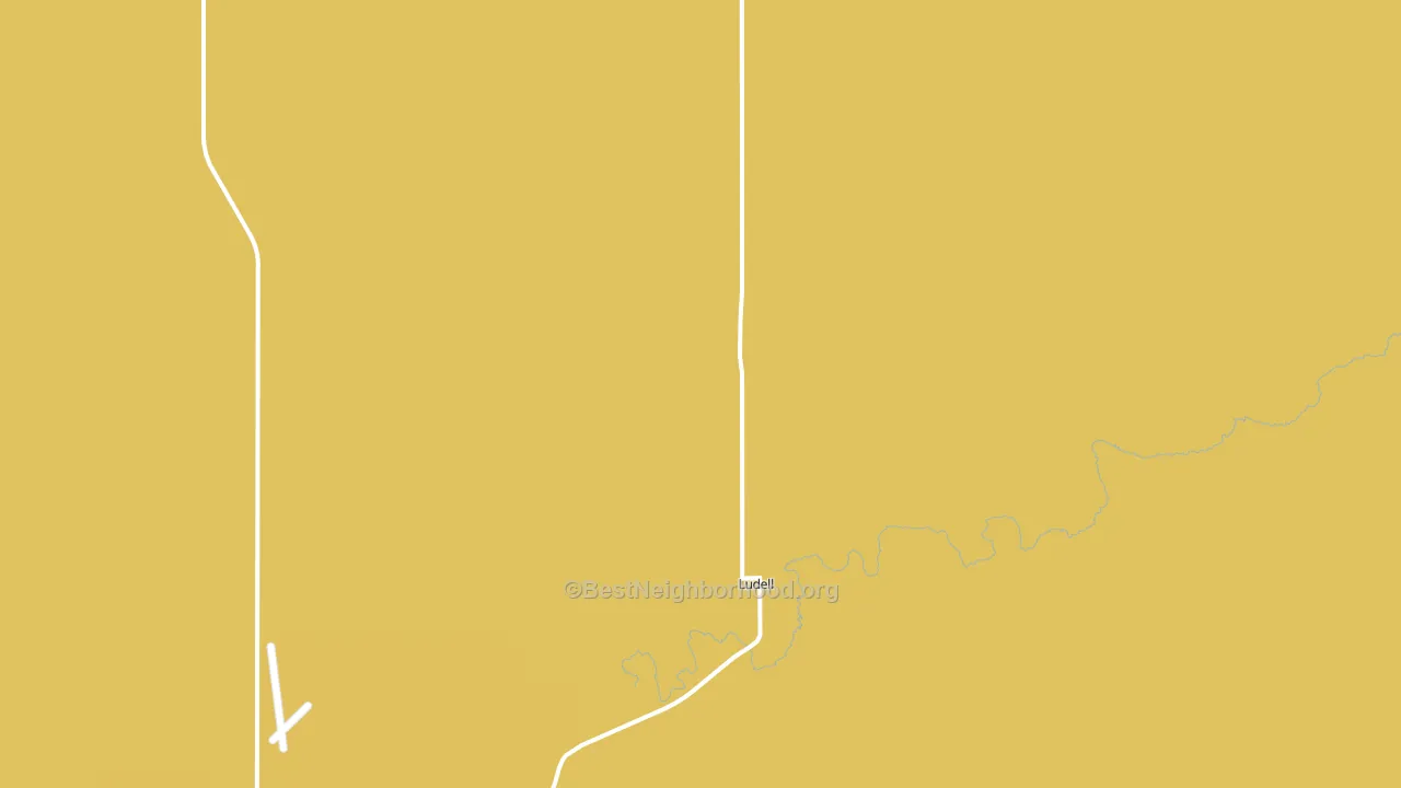 Ludell, KS block-group voter-turnout map