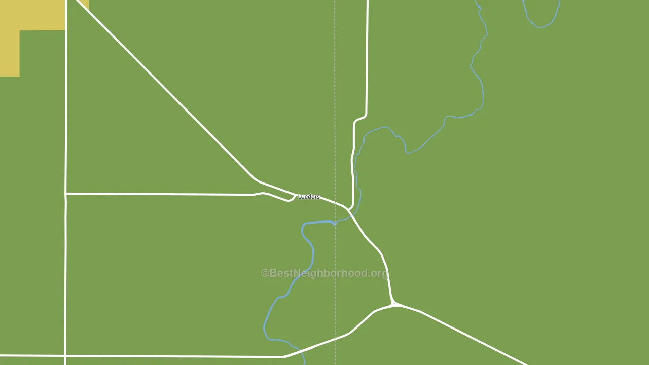 Lueders, TX block-group voter-turnout map