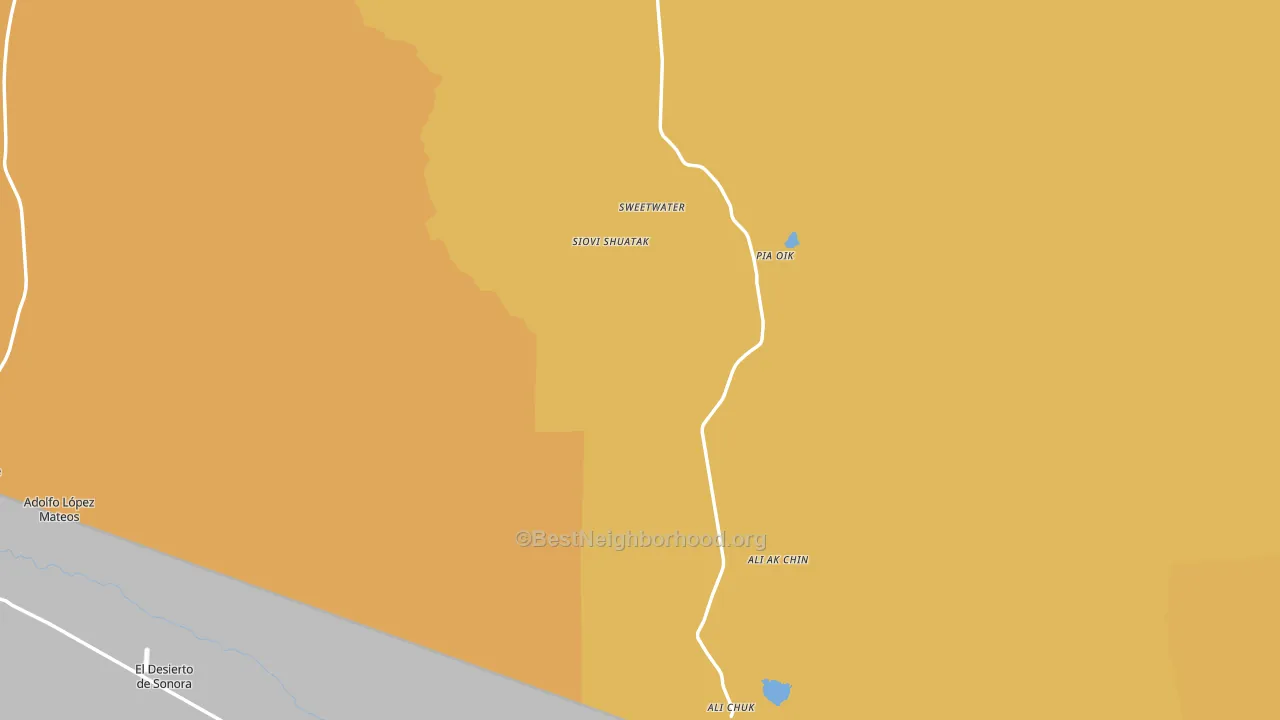 Lukeville, AZ block-group voter-turnout map