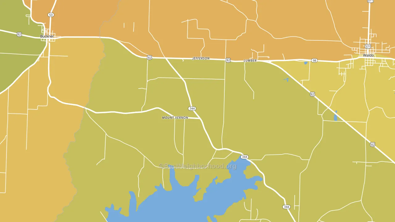 Lumber, AR block-group voter-turnout map