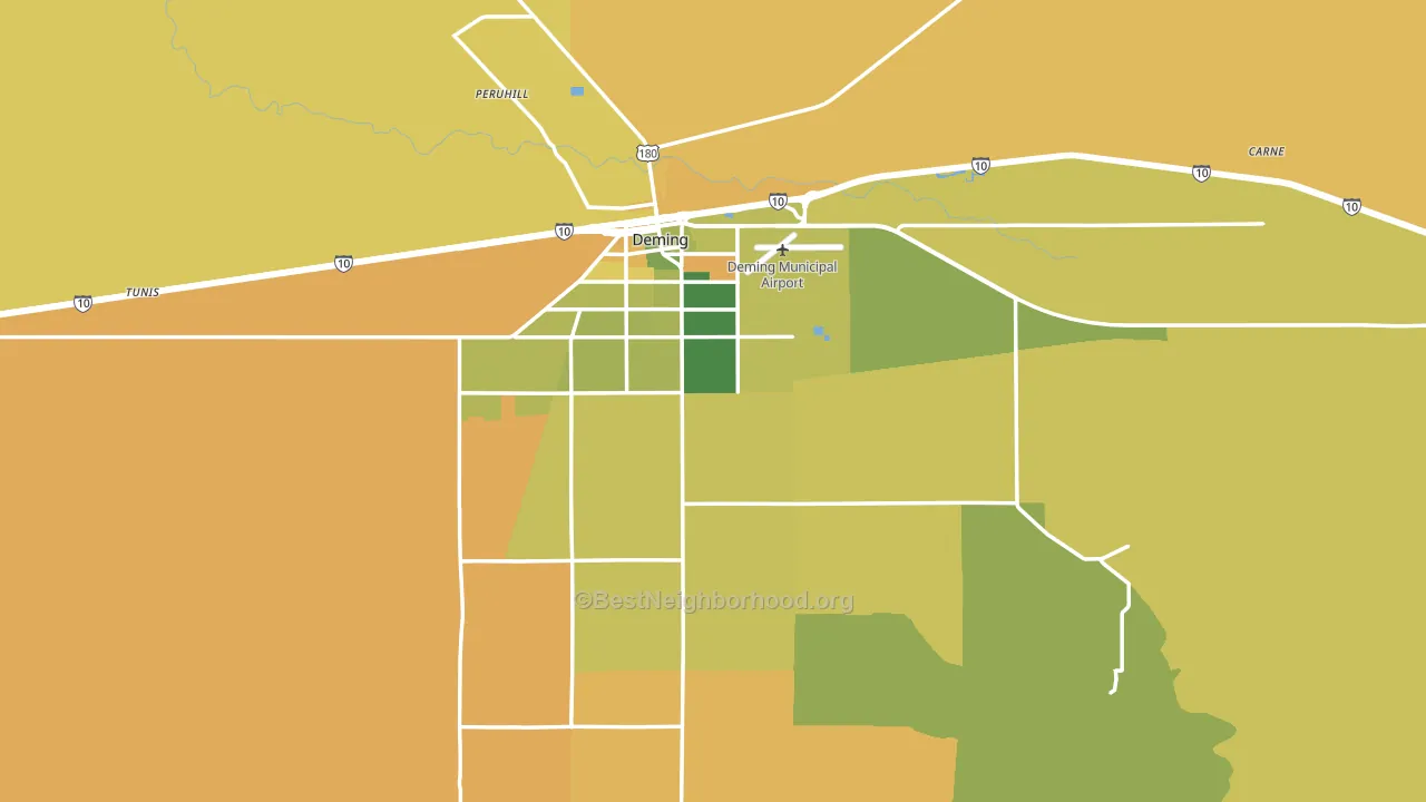 Luna County, NM block-group voter-turnout map