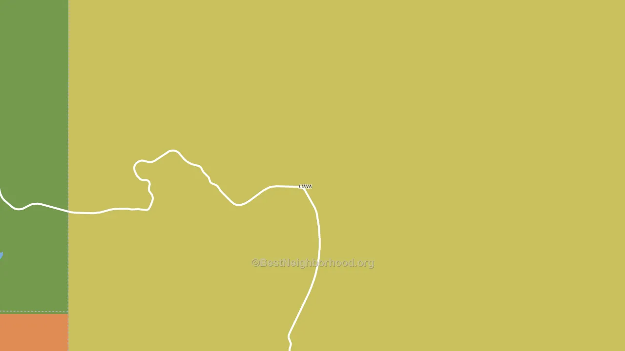 Luna, NM block-group voter-turnout map