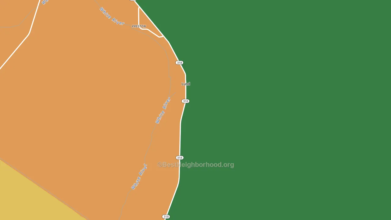 Lund, NV block-group voter-turnout map