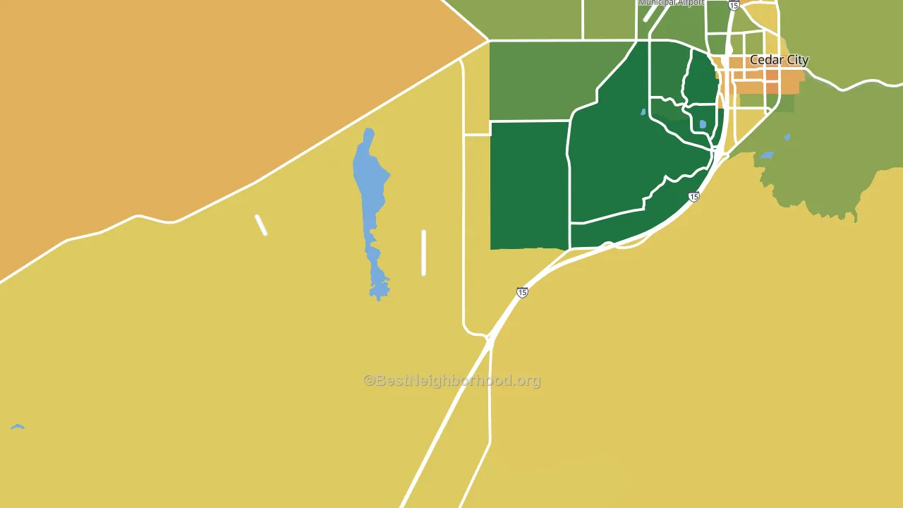 Lund, UT block-group voter-turnout map