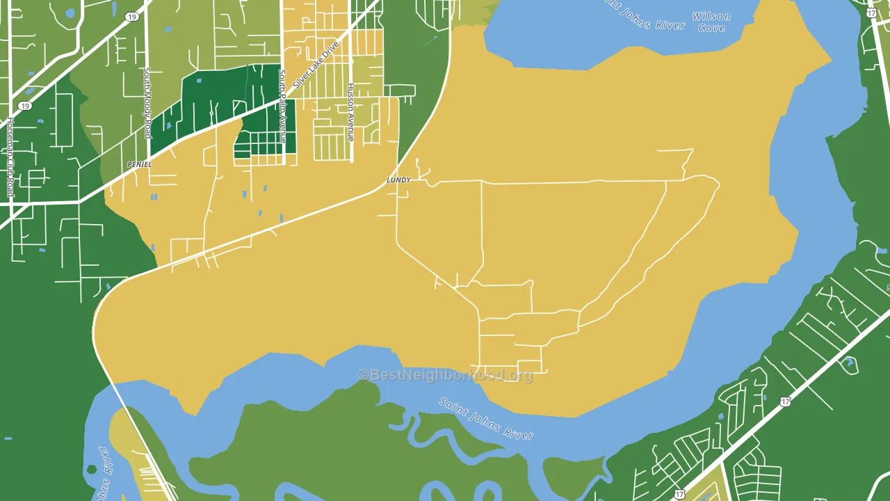 Lundy, FL block-group voter-turnout map