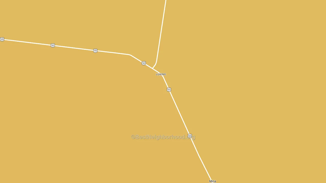 Luning, NV block-group voter-turnout map