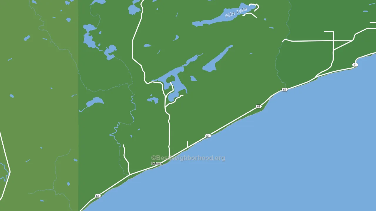 Lutsen, MN block-group voter-turnout map