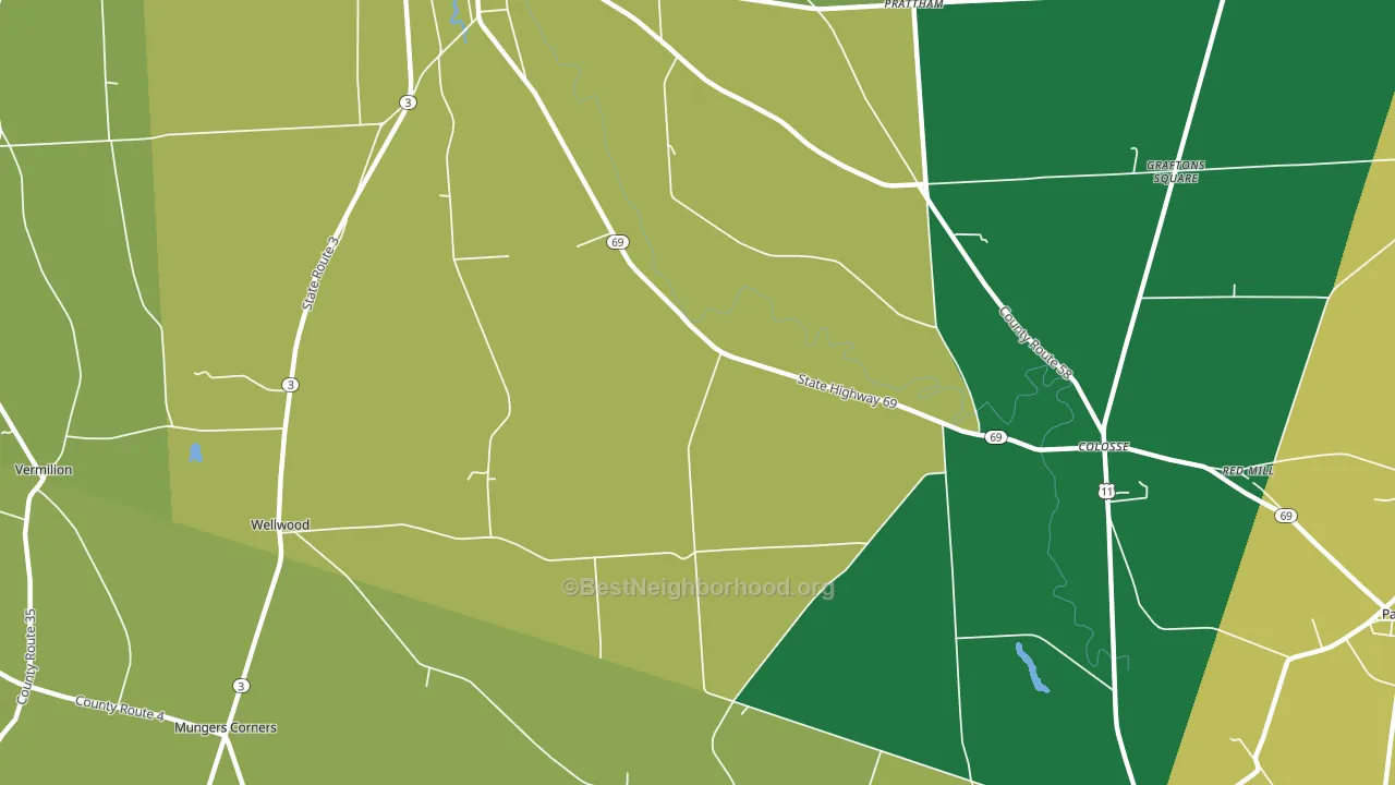 Lycoming, NY block-group voter-turnout map