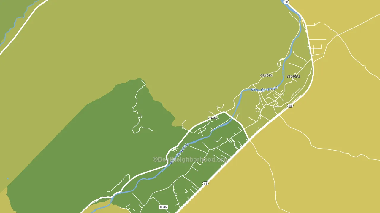 Lyden, NM block-group voter-turnout map