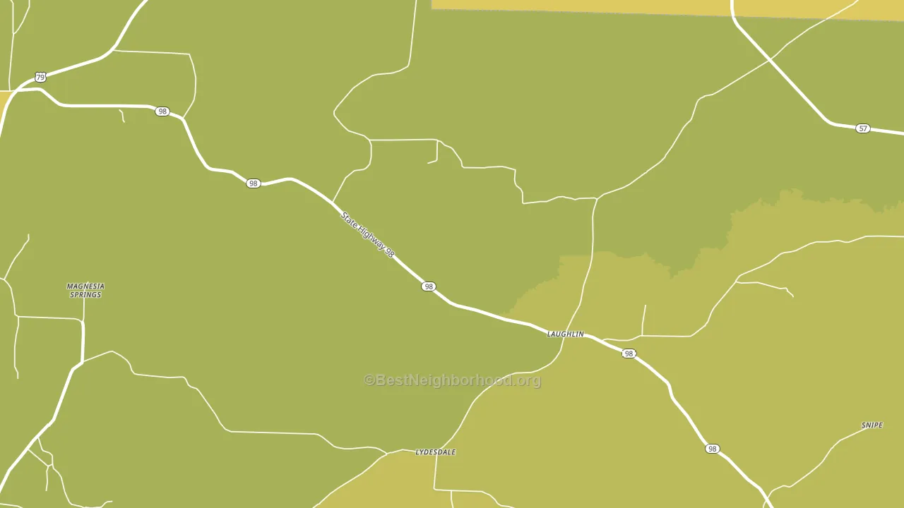 Lydesdale, AR block-group voter-turnout map