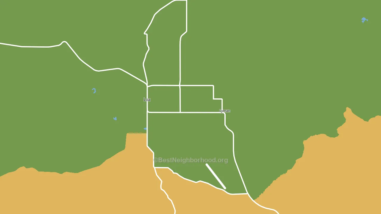 Lyman, UT block-group voter-turnout map
