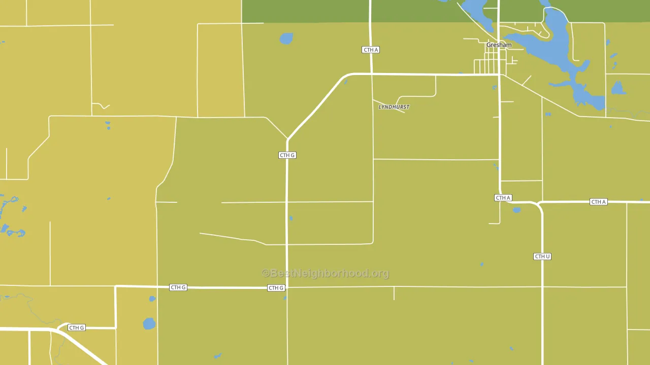 Lyndhurst, WI block-group voter-turnout map