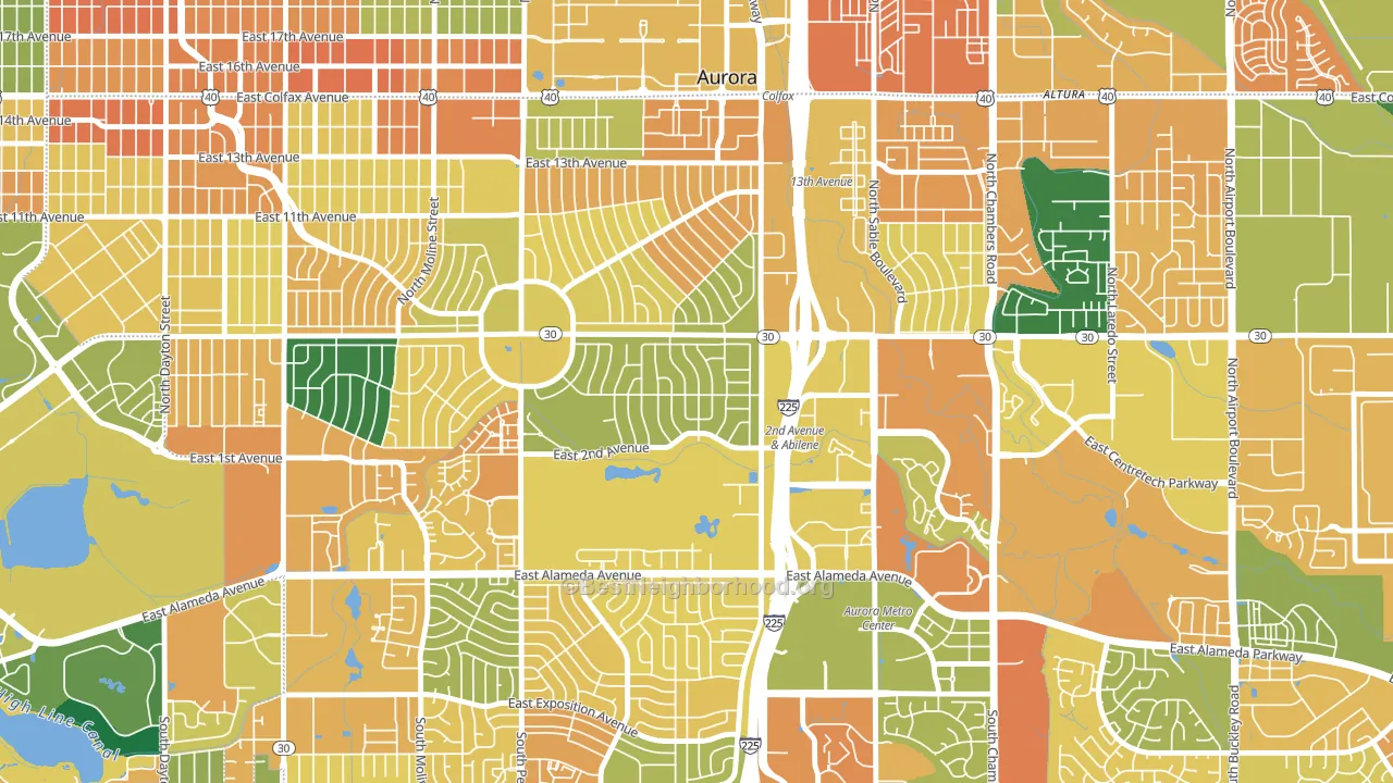 Lynn Knoll, Aurora, CO block-group voter-turnout map
