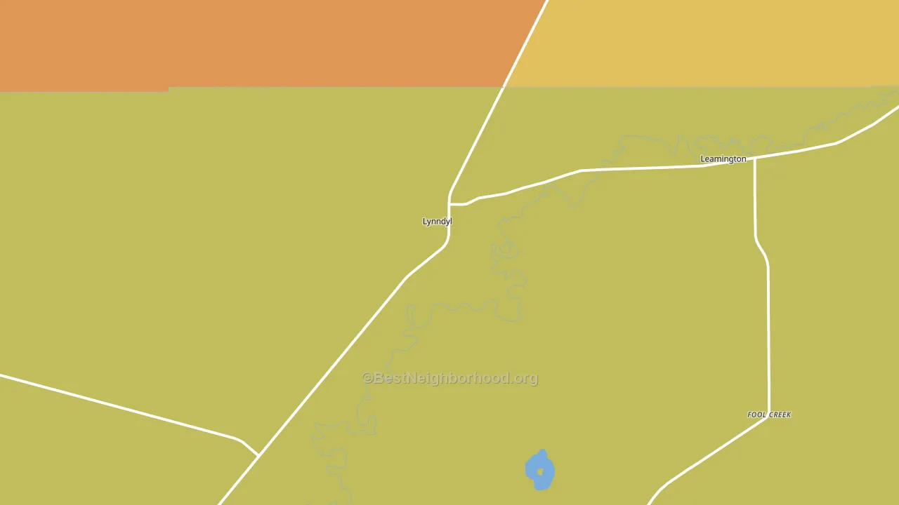 Lynndyl, UT block-group voter-turnout map