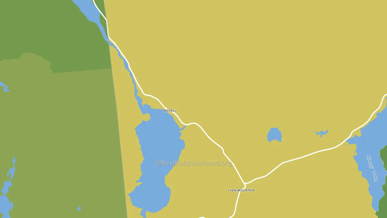 Lyon Mountain, NY block-group voter-turnout map