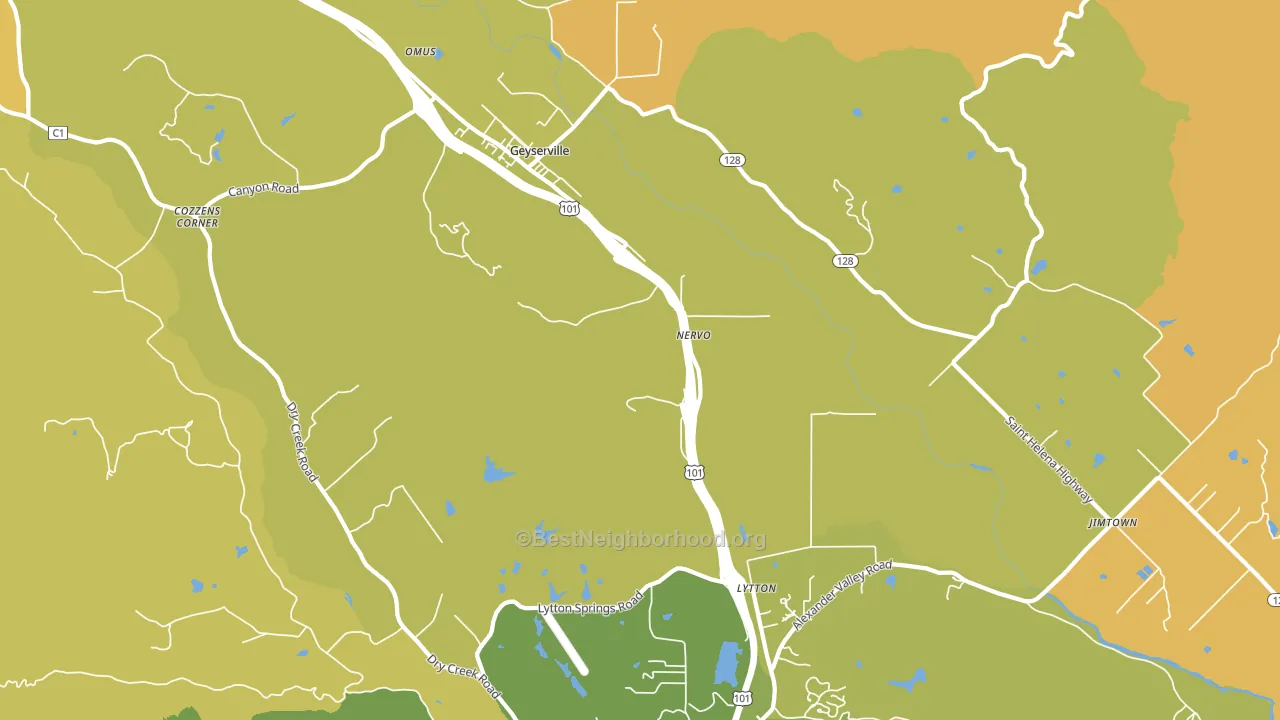 Lytton, CA block-group voter-turnout map