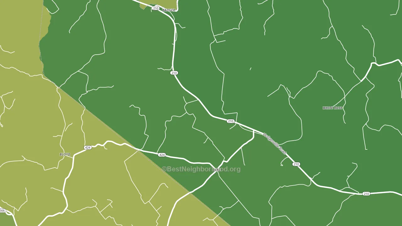 Mac, KY block-group voter-turnout map