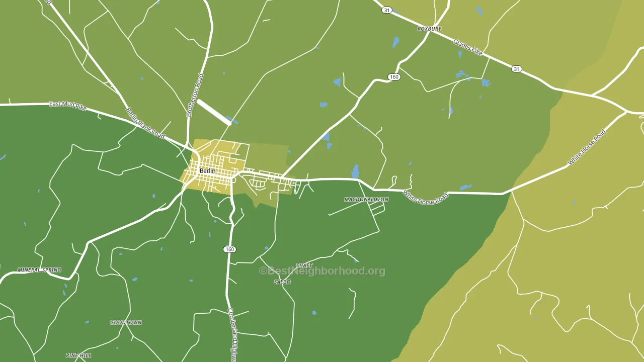 Macdonaldton, PA block-group voter-turnout map