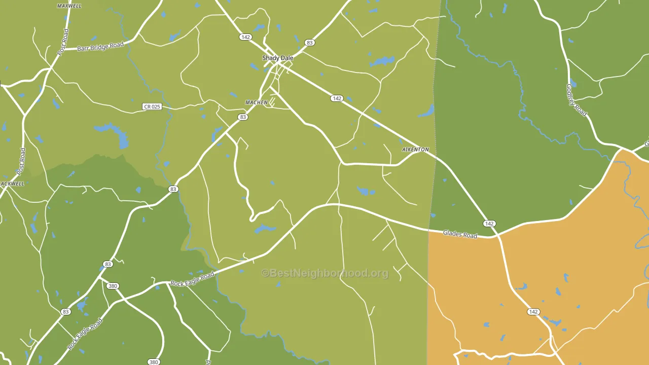 Machen, GA block-group voter-turnout map