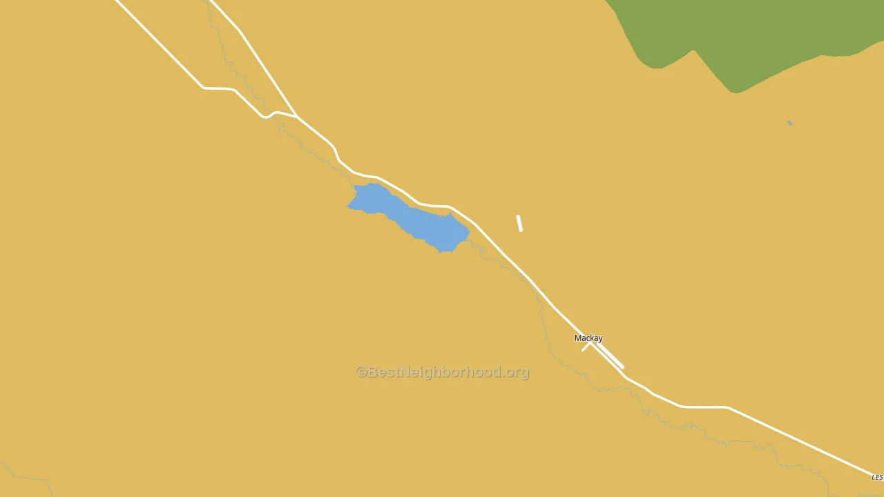 Mackay, ID block-group voter-turnout map