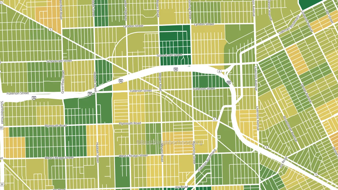 MacKenzie, Detroit, MI block-group voter-turnout map
