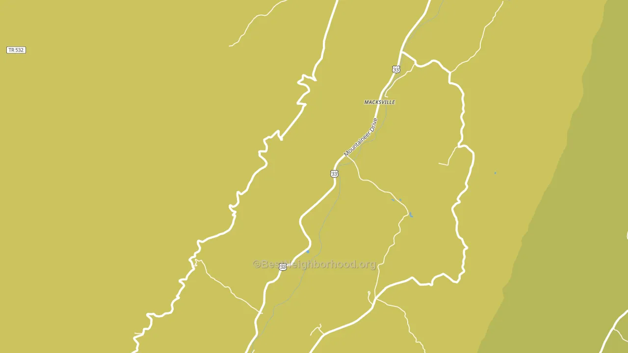 Macksville, WV block-group voter-turnout map