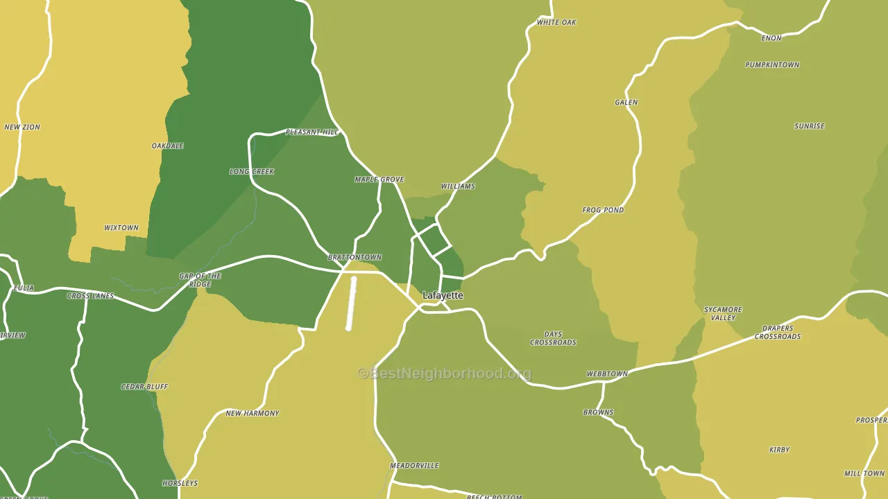 Macon County, TN block-group voter-turnout map