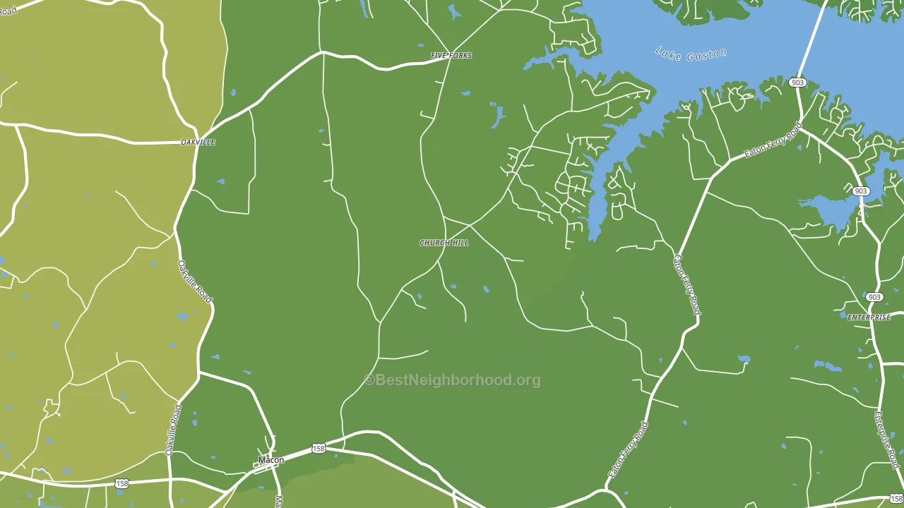 Macon, NC block-group voter-turnout map