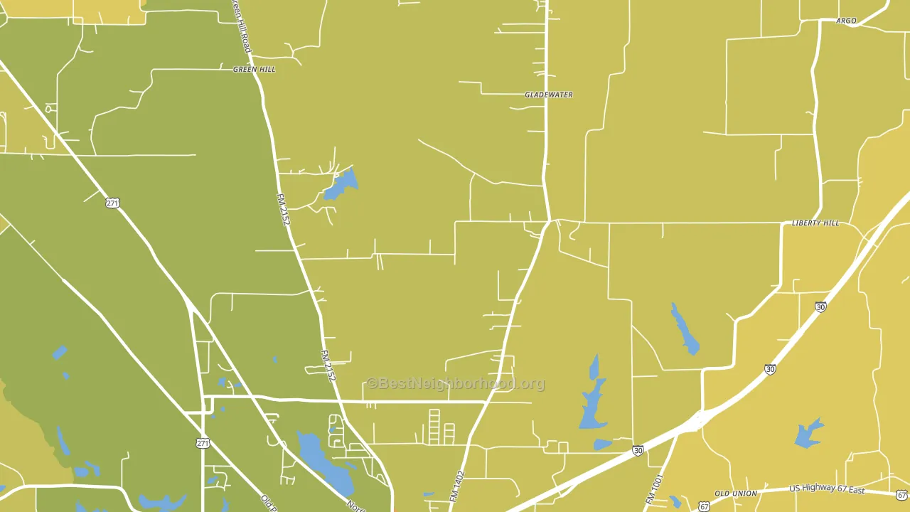Macon, TX block-group voter-turnout map