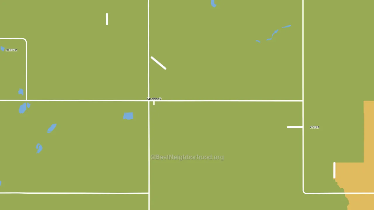 Maddock, ND block-group voter-turnout map