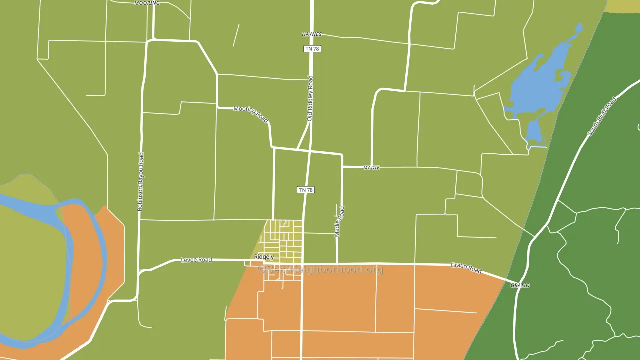 Madie, TN block-group voter-turnout map