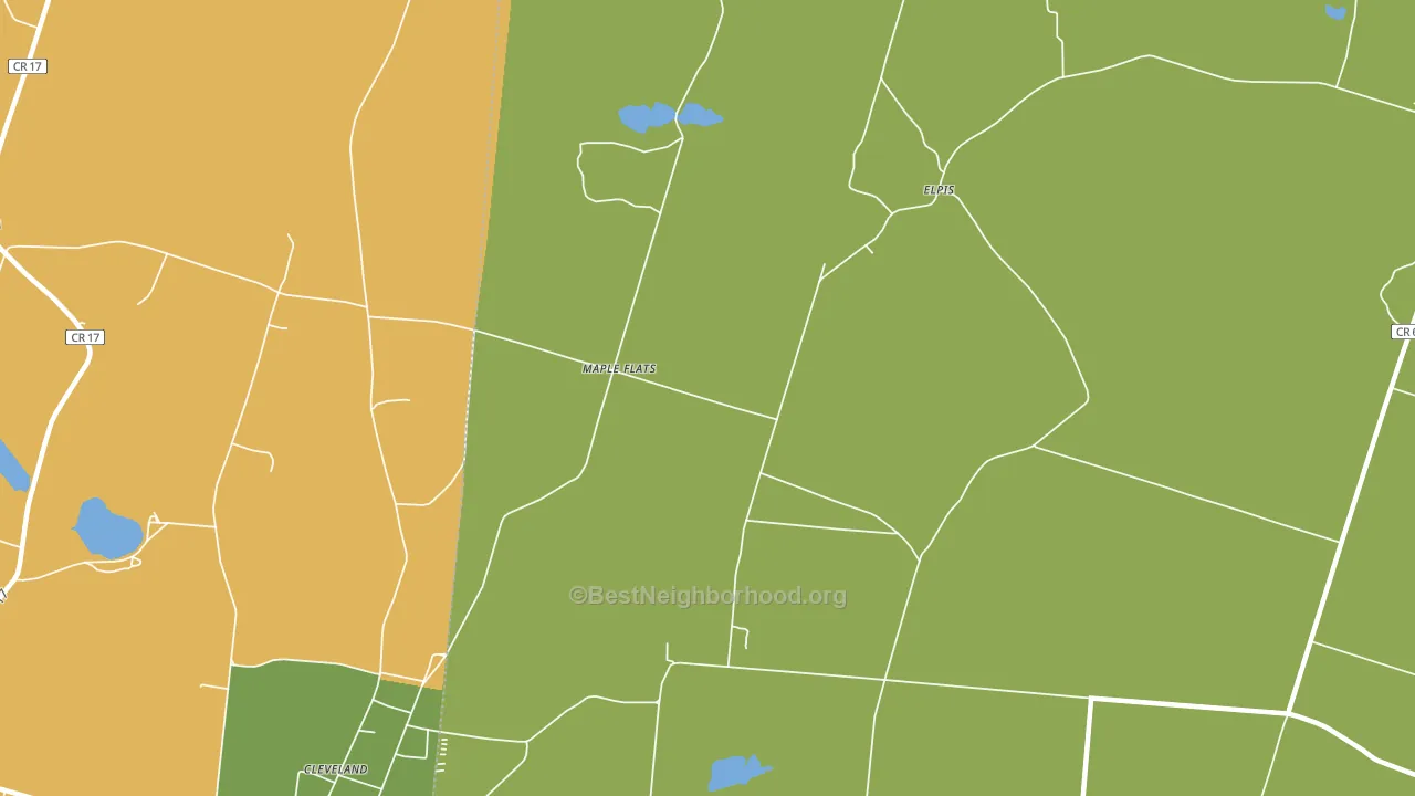Madison Center, NY block-group voter-turnout map