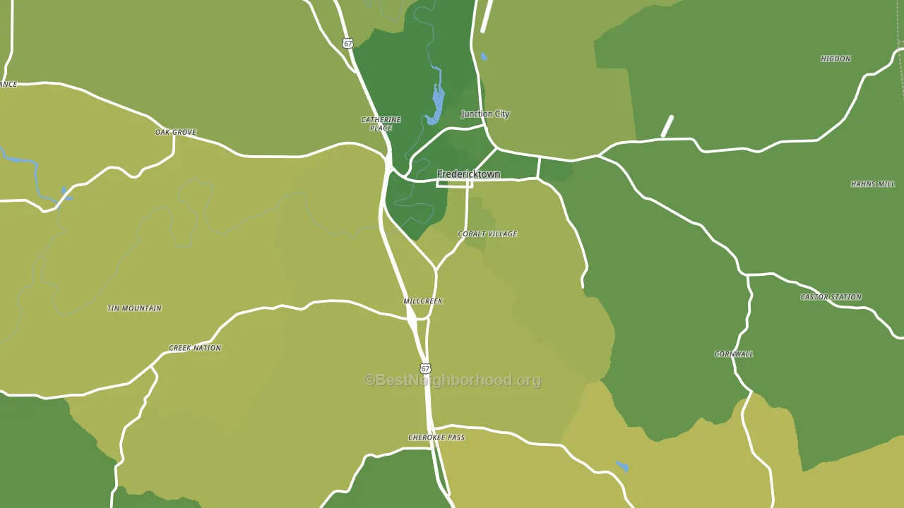 Madison County, MO block-group voter-turnout map