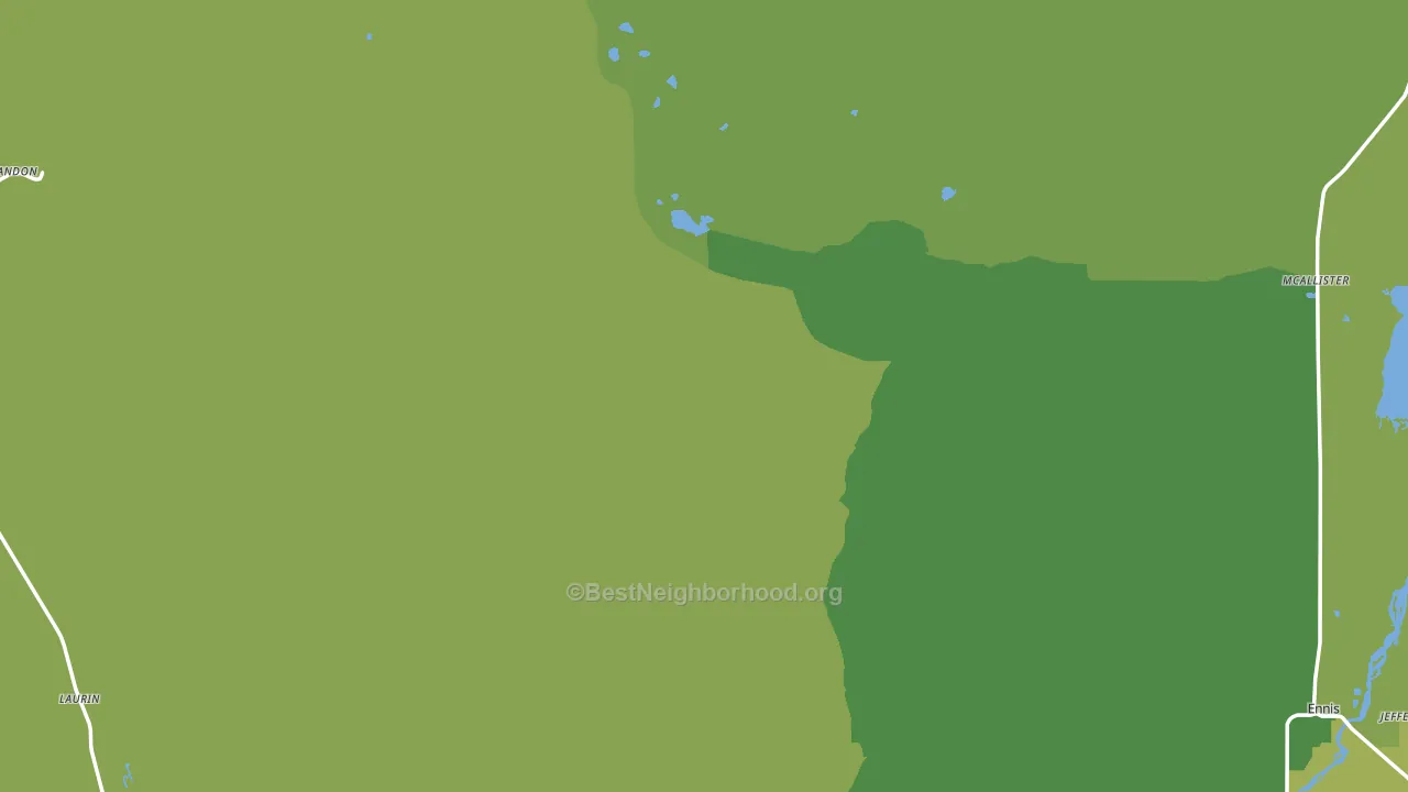 Madison County, MT block-group voter-turnout map