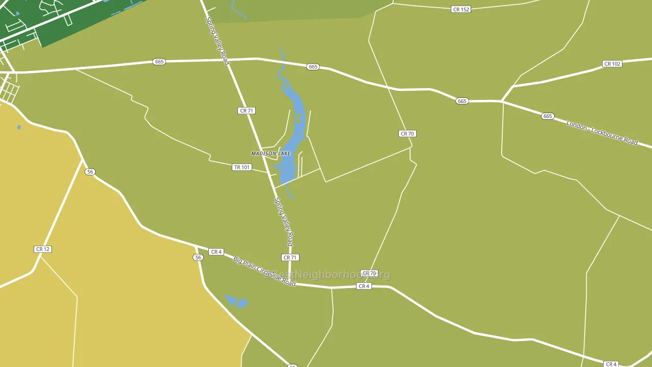 Madison Lake, OH block-group voter-turnout map