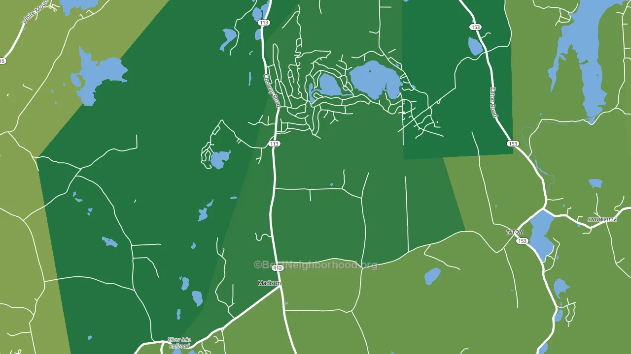 Madison, NH block-group voter-turnout map